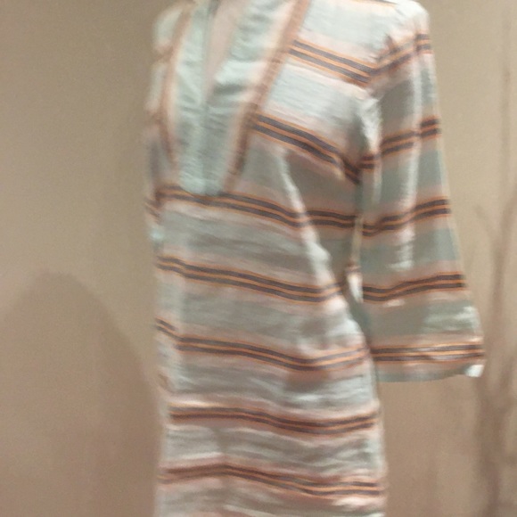IZOD tunic striped linen cotton size S - Picture 6 of 7